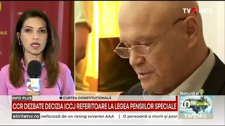 CCR discuta sesizarea Instantei supreme privind pensiile speciale