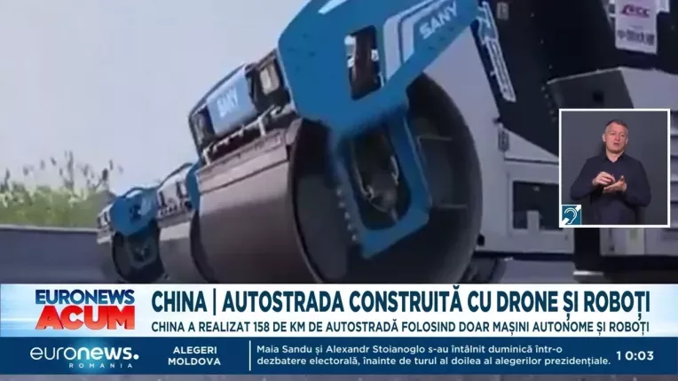 China. Prima autostrada fara echipaj uman, reabilitata doar cu roboti si drone