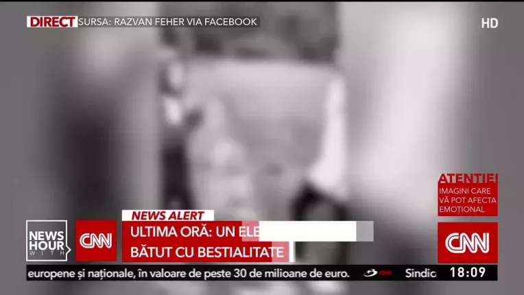 Copil batut crunt, pe un camp din Ilfov, de un adolescent, in timp ce alti doi rad si filmeaza