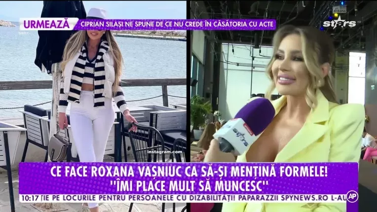 Cum se mentine in forma Roxana Vasniuc, desi nu merge la sala!
