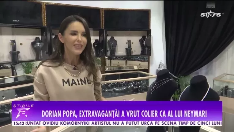 Dorian Popa, extravaganta! A vrut colier ca al lui Neymar