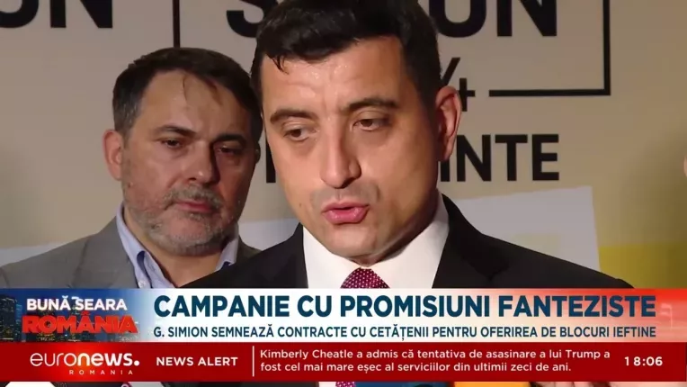 George Simion semneaza contracte cu cetatenii pentru oferirea de locuinte ieftine