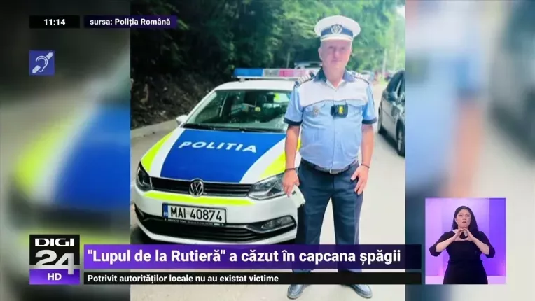 "Lupul de la Rutiera" din Rasnov, premiat pentru ca nu a primit spaga, retinut pentru luare de mita