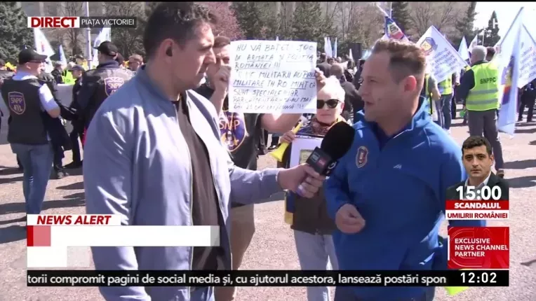 Mars al protestatarilor din MAI pe strazile Capitalei