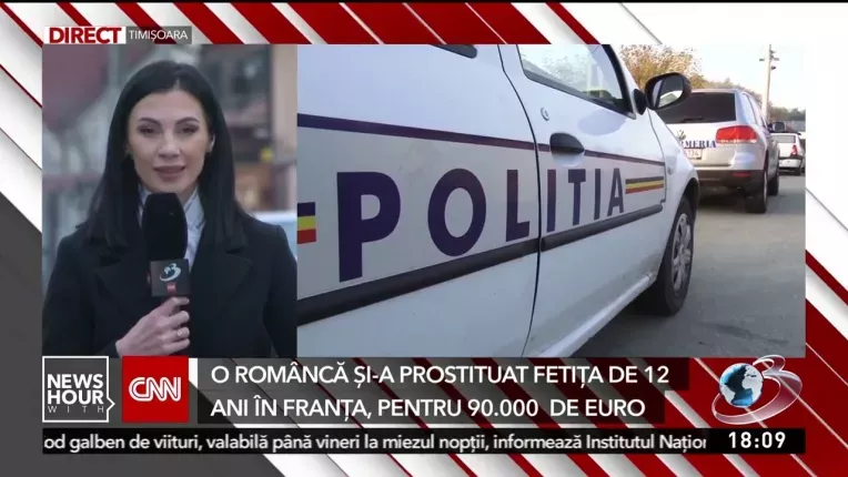 O fetita de 12 ani a fost vanduta cu 90.000 de euro de mama ei unui barbat din Franta.