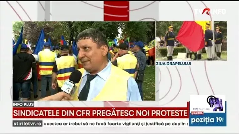 Protest in strada al angajatilor CFR