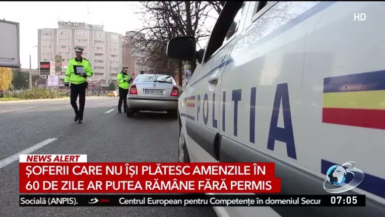 Soferii romani care nu isi platesc amenzile risca sa ramana fara permis de conducere
