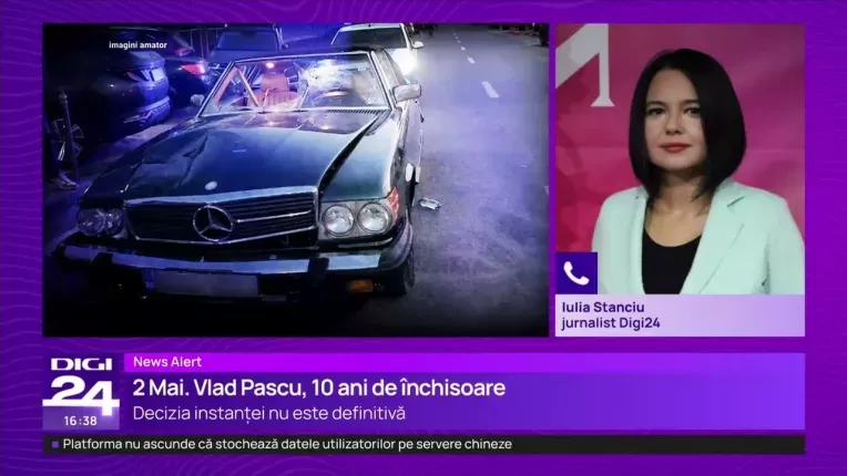 Vlad Pascu, condamnat la 10 ani de inchisoare pentru accidentul de la 2 Mai. Decizia nu e definitiva