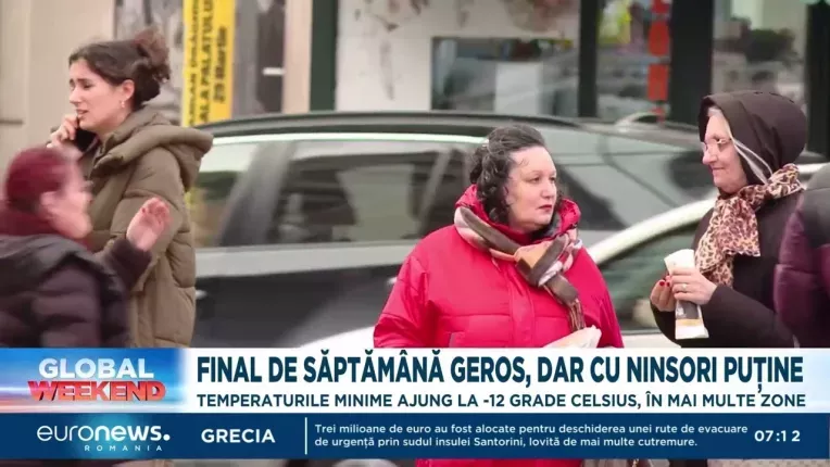 Vremea ramane geroasa, cu temperaturi de -12 grade Celsius in unele zone